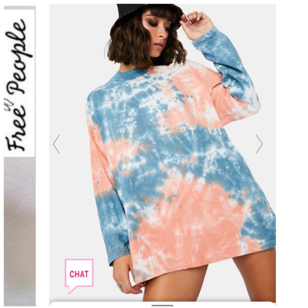 ⬇️NWT Be Free Tie Dye Long Sleeve Tee